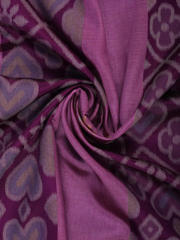 Magenta Purple floral Design Semi Tissue Saree - Diadem