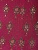 Magenta Printed Straight Cut Salwar Suit with Mirror Embellishments - Diadem