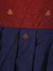 Maroon And Navy Blue Banarasi Silk Anarkali Gown with Dupatta - Diadem