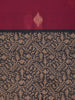 Maroon Butta Woven Design Cotton Saree with Contrast Border