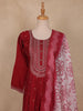 Maroon Embroidered Design Cotton Anarkali Salwar Suit