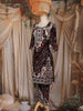 Maroon Ethnic Printed Design Cotton Straight Cut Salwar Suit