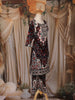 Maroon Ethnic Printed Design Cotton Straight Cut Salwar Suit
