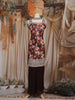 Maroon Floral Design Chiffon Palazzo Suit