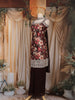 Maroon Floral Design Chiffon Palazzo Suit