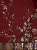 Maroon Floral Design Georgette Designer Saree - Diadem