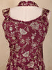 Maroon Floral Embroidered Design Raw Silk Palazzo Suit