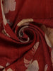 Maroon Floral Printed Banarasi Silk Saree - Diadem