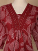 Maroon Floral Printed Cotton Salwar Suit - Diadem