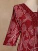 Maroon Floral Printed Cotton Salwar Suit - Diadem