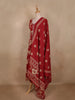 Maroon Floral Printed Design Cotton Anarkali Salwar Suit