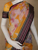 Mustard Yellow Floral Printed Kota Cotton Saree - Diadem