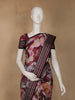 Maroon Floral Printed Kota Cotton Saree - Diadem