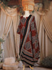 Maroon Geometric Printed Design Cotton Straight Cut Salwar Suit