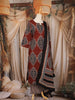Maroon Geometric Printed Design Cotton Straight Cut Salwar Suit