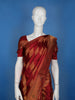 Maroon Geometric Woven Design Banarasi Silk Saree