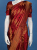 Maroon Geometric Woven Design Banarasi Silk Saree