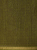 Maroon Kalamkari Printed Cotton Saree with Contrast Olive Green Border