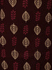 Maroon Leaf Printed Cotton Kurti - Diadem