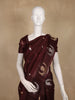 Maroon Paisley Butta Woven Design Banarasi Silk Saree