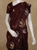 Maroon Paisley Butta Woven Design Banarasi Silk Saree
