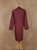 Maroon Solid Design Cotton Kurta - Diadem