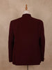 Maroon Solid Design Polynosic Sherwani Suit