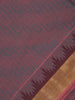 Maroon Wave Woven Design Cotton Saree
