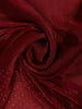 Maroon Red Sequins Embroidered Satin Saree - Diadem