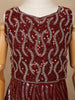 Maroon Sequins Designed Net Lehenga - Diadem