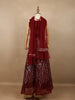 Maroon Sequins Designed Net Lehenga - Diadem
