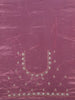 Metallic Rose Floral Zari Sequin Embellishment Organza Saree - Diadem