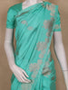 Mint Green Floral Butta  Woven Katan Banarasi Saree