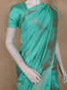 Mint Green Floral Butta  Woven Katan Banarasi Saree