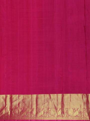 Mint Green Floral Design Zari Woven Silk Saree - Diadem