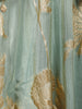 Mint Green Floral Woven Silk Lehenga
