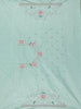 Mint Green Floral Embroidered Organza Designer Saree - Diadem
