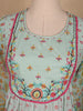 Mint Green Floral Printed Cotton Salwar Suit - Diadem