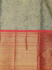 Mint Green Floral Woven Pure Tissue Silk Saree - Diadem