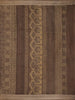 Mocha Brown Floral Printed Cotton Saree - Diadem