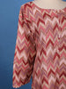 Multi-Color Zigzag Chevron Printed Cotton Kurti - Diadem