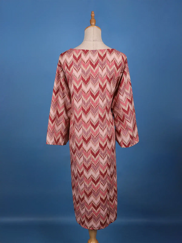 Multi-Color Zigzag Chevron Printed Cotton Kurti - Diadem