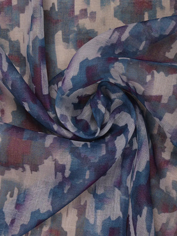 Multicolor Abstract Printed Cotton Saree - Diadem