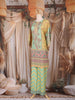Multicolor Floral Design Crepe Kaftan Suit