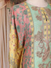 Multicolor Floral Design Crepe Kaftan Suit