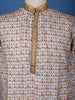 Multicolor Geometric Floral Printed Cotton Kurta - Diadem