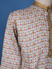 Multicolor Geometric Floral Printed Cotton Kurta - Diadem