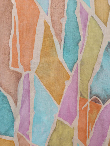 Multicolor Abstract Designed Cotton Salwar Suit - Diadem