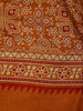 Mustard Ajrakh Print Mul Mul Cotton Saree