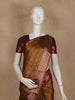 Mustard Pochampally Ikat Design Cotton Saree with Zari Border
